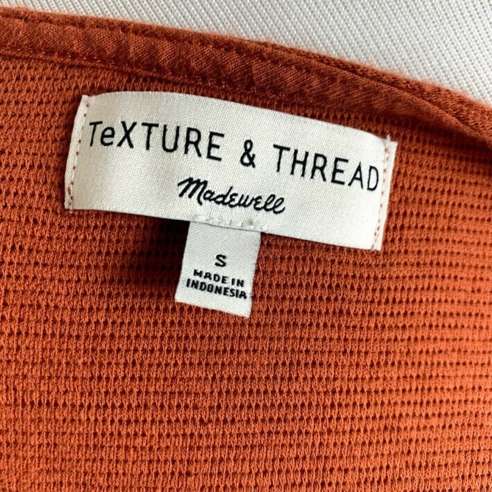 Madewell Texture & Thread Tie Front Crop Top - Picture 6 of 8